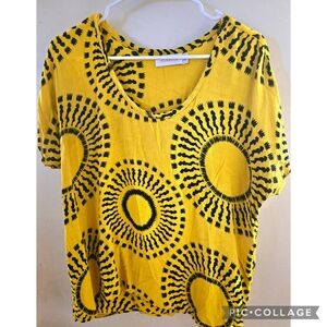 Manaola Yellow and Black Top